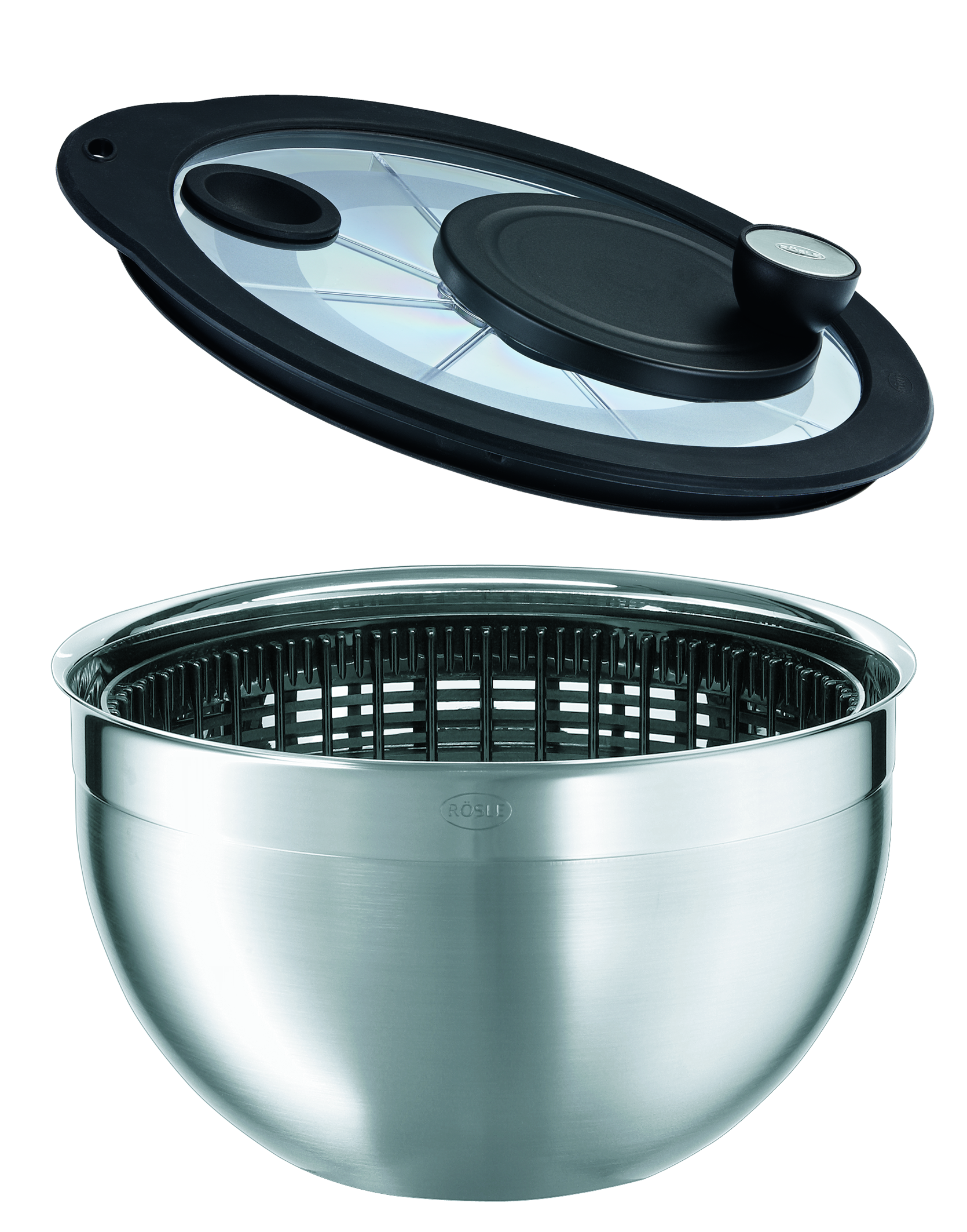 Salatschleuder m.Glasdeck.24cm