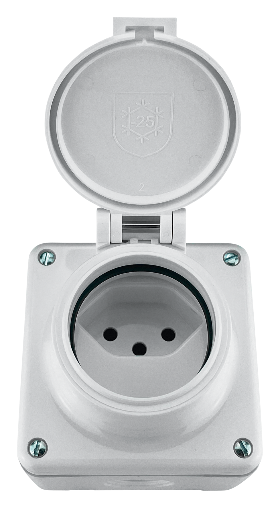 Steckdose 1x13 AP IP55 ws