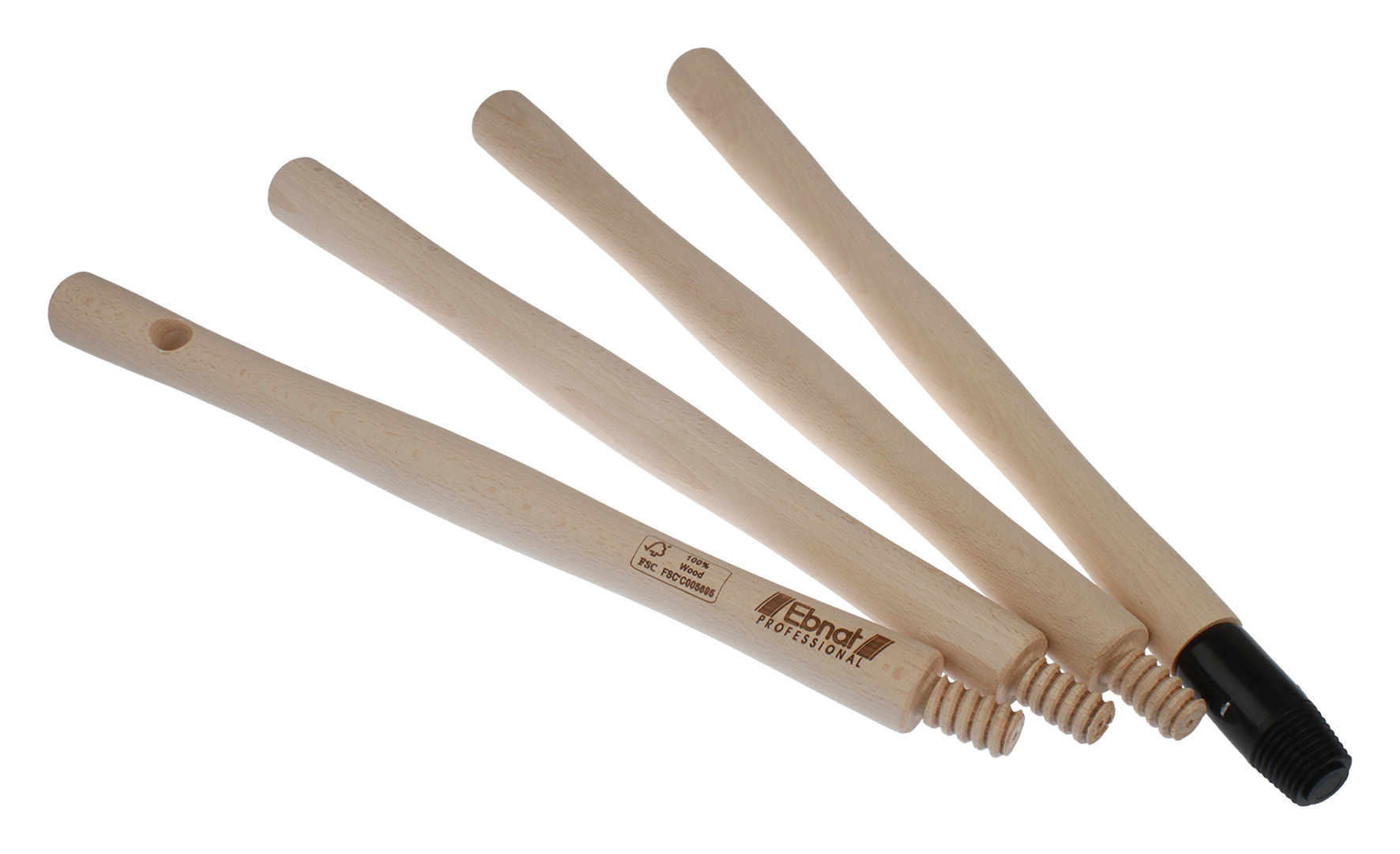 Stiel Holz 4teilig 140cm