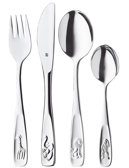 Kinderbesteck Tiere 4-teilig