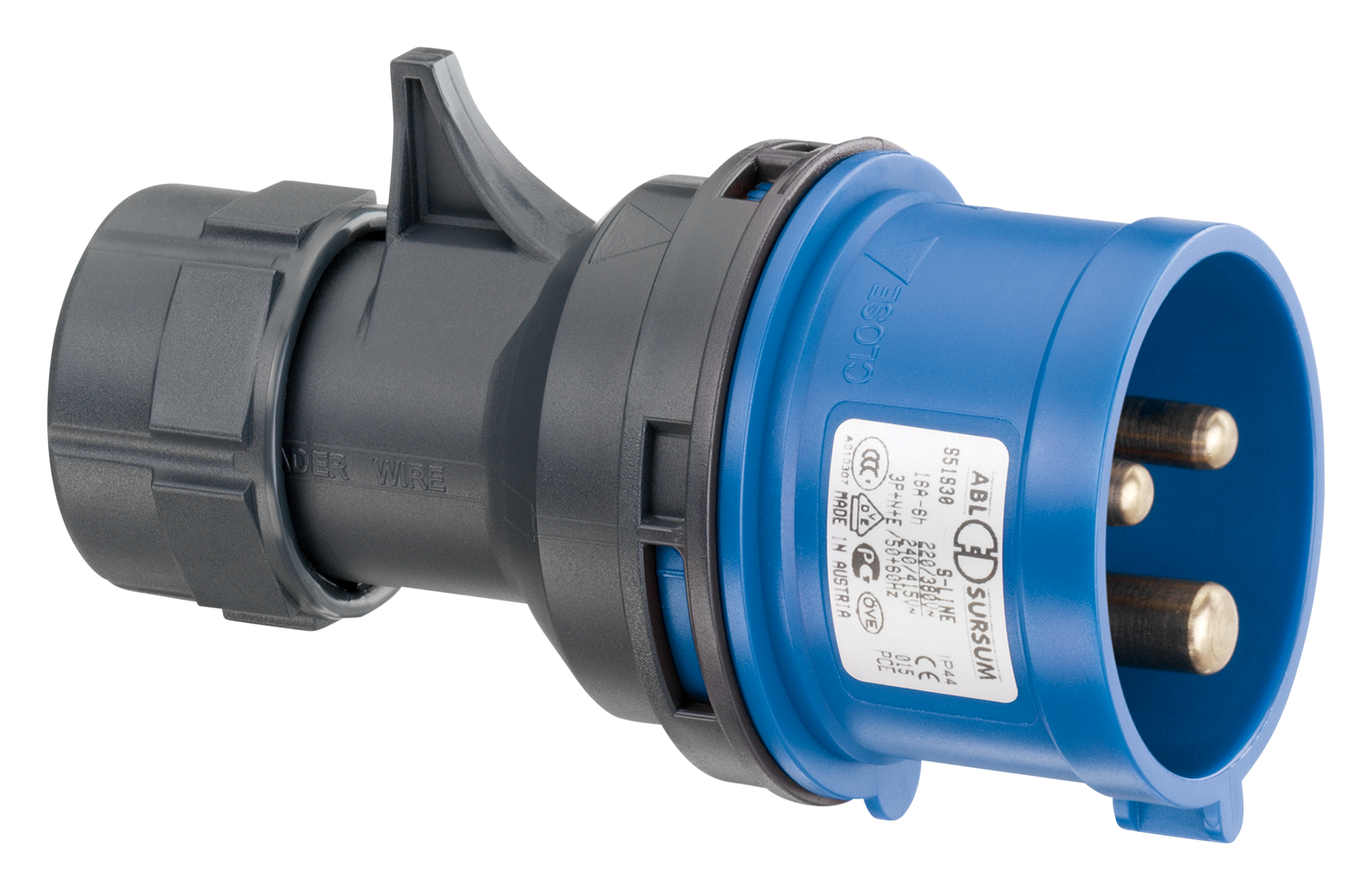 Stecker CEE 16/3 IP44 230V 6h