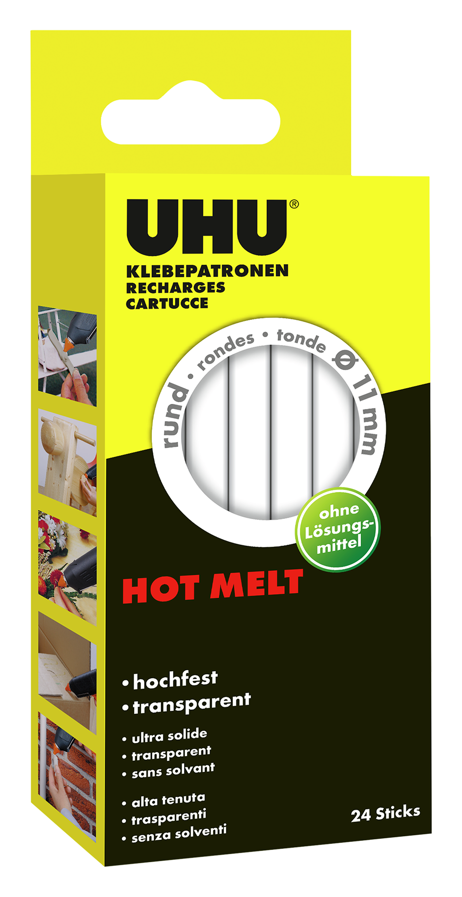 Klebepatronen Hot ø 11 24Stk.
