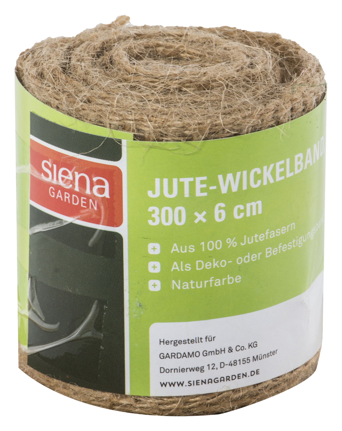 Juteband 300x6 cm natur