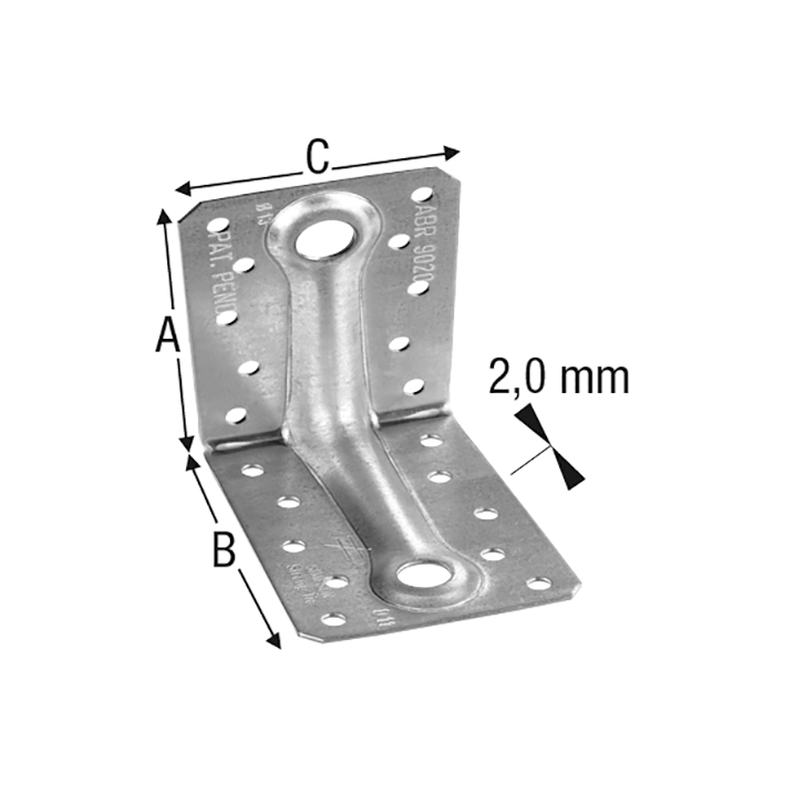 Winkelverb ABR 88x88x65x2