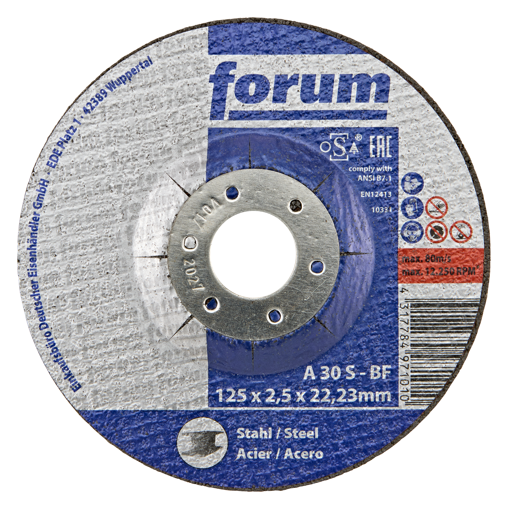 Trenns. Stahl 125x2.5 ge T41