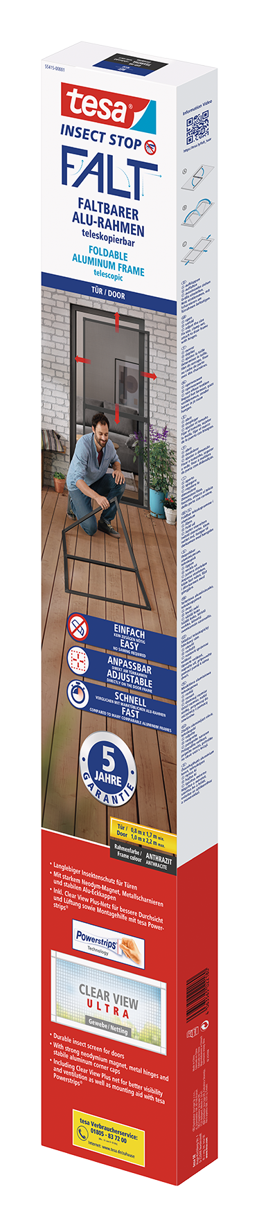 Alurahmen 1.0x2.2 m anthrazit