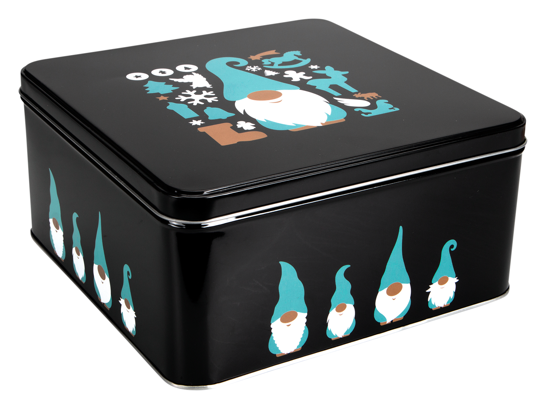 Gebäckdose Wichtel 21x21