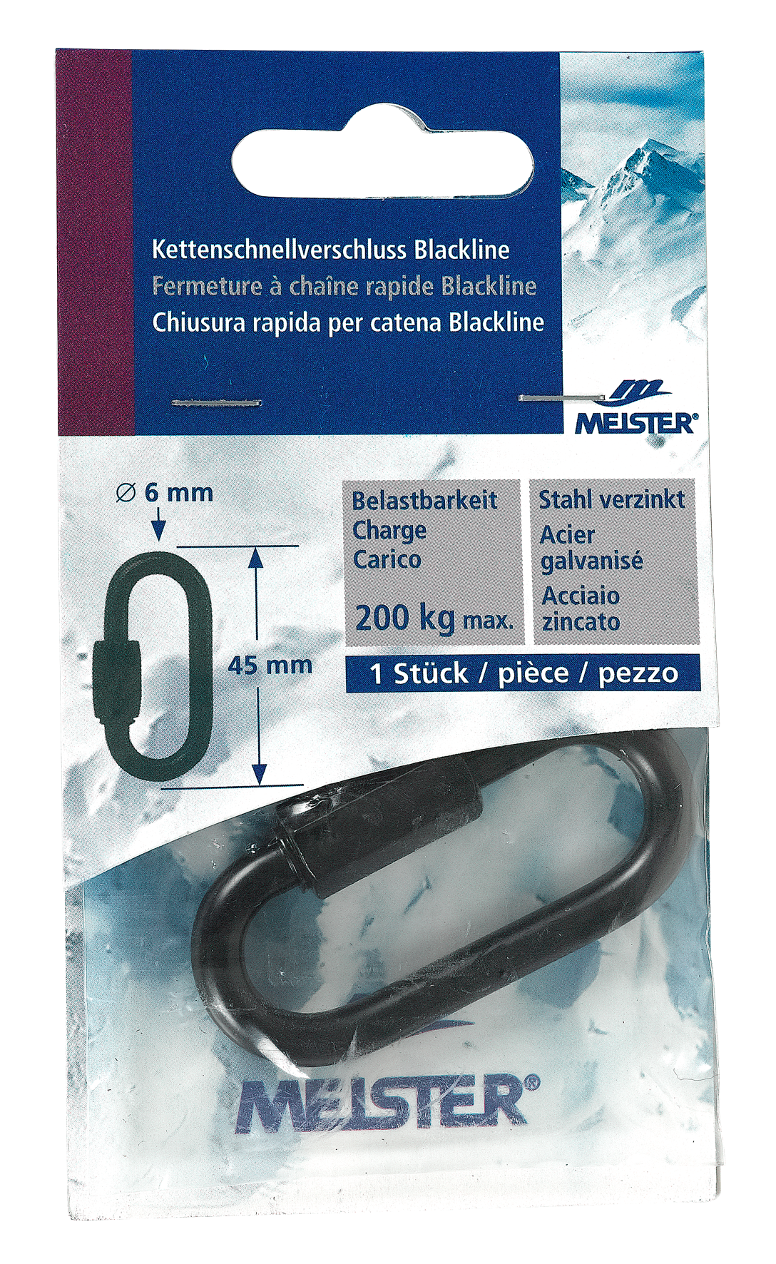 Kettenschnellv. Blackl 6x45