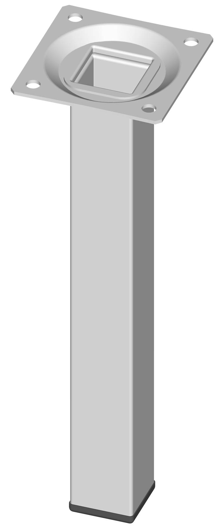 Möbelfuss 25x25 weiss 20 cm