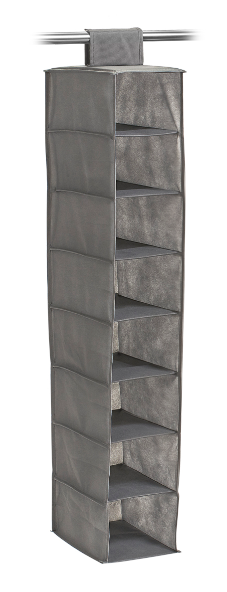 Organizer 8 Fächer grau 18x105