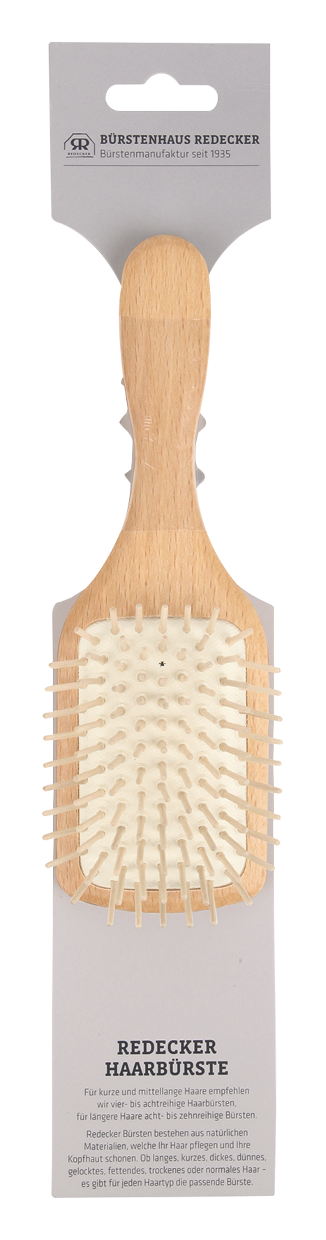 Haarb. m.Stiften eckig 19cm