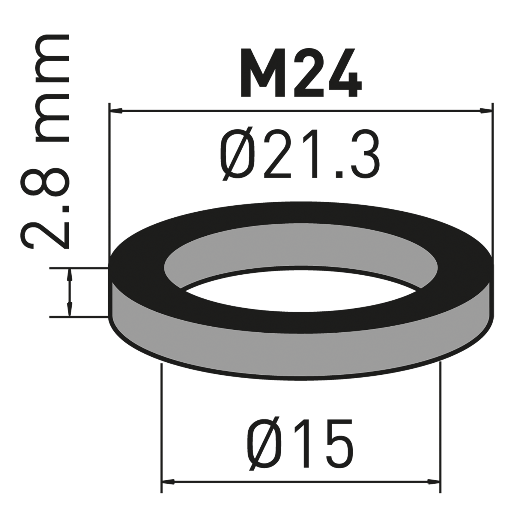 Gummid. z.Innenteil 10St.M24