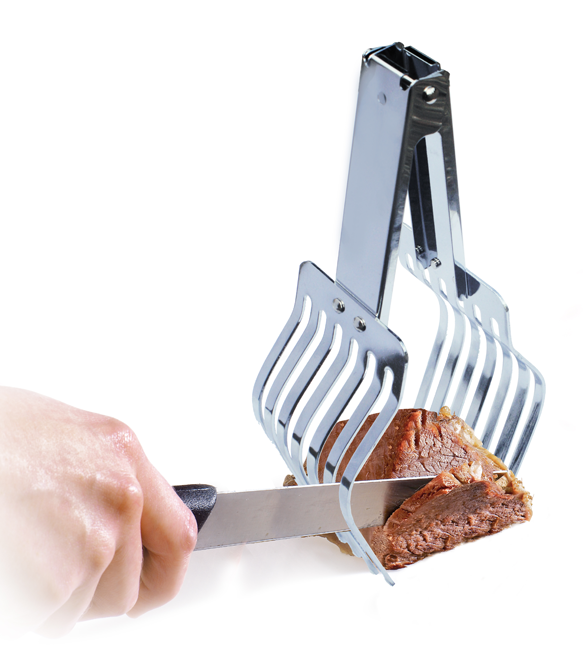 Bratenzange verchromt 25cm