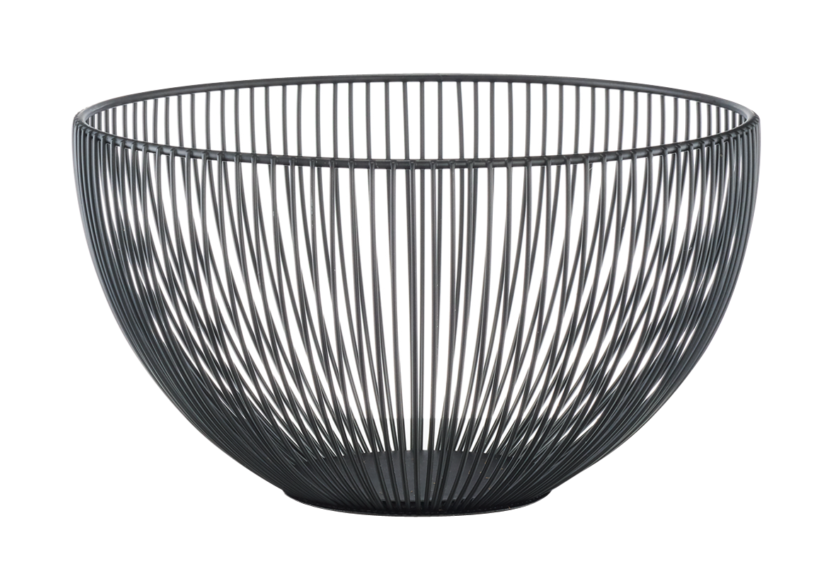 Fruchtkorb Metall schwarzø25cm