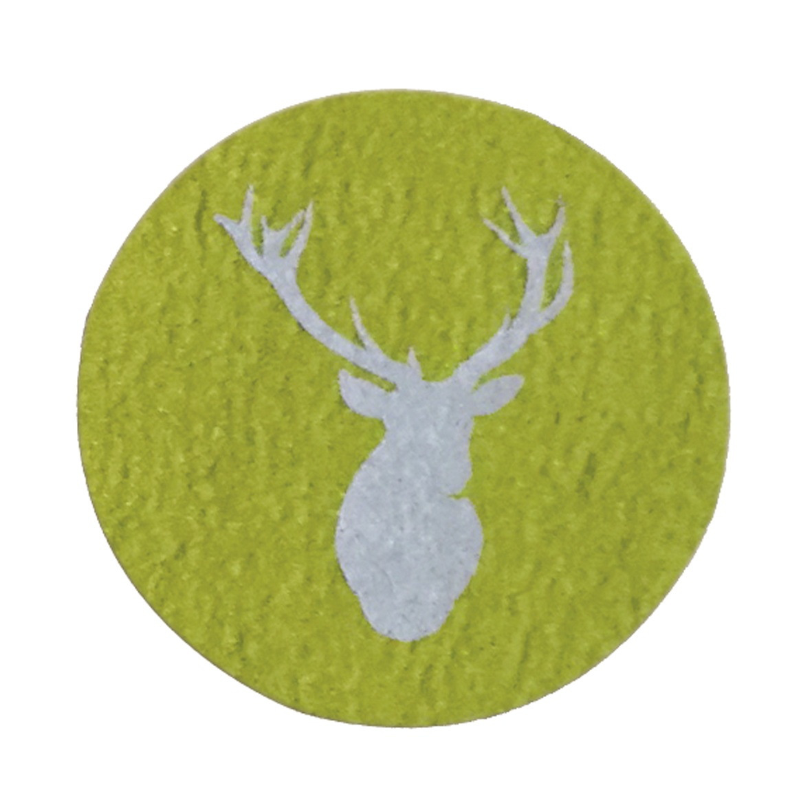 Unters. Hirsch grün 4St. ø10cm