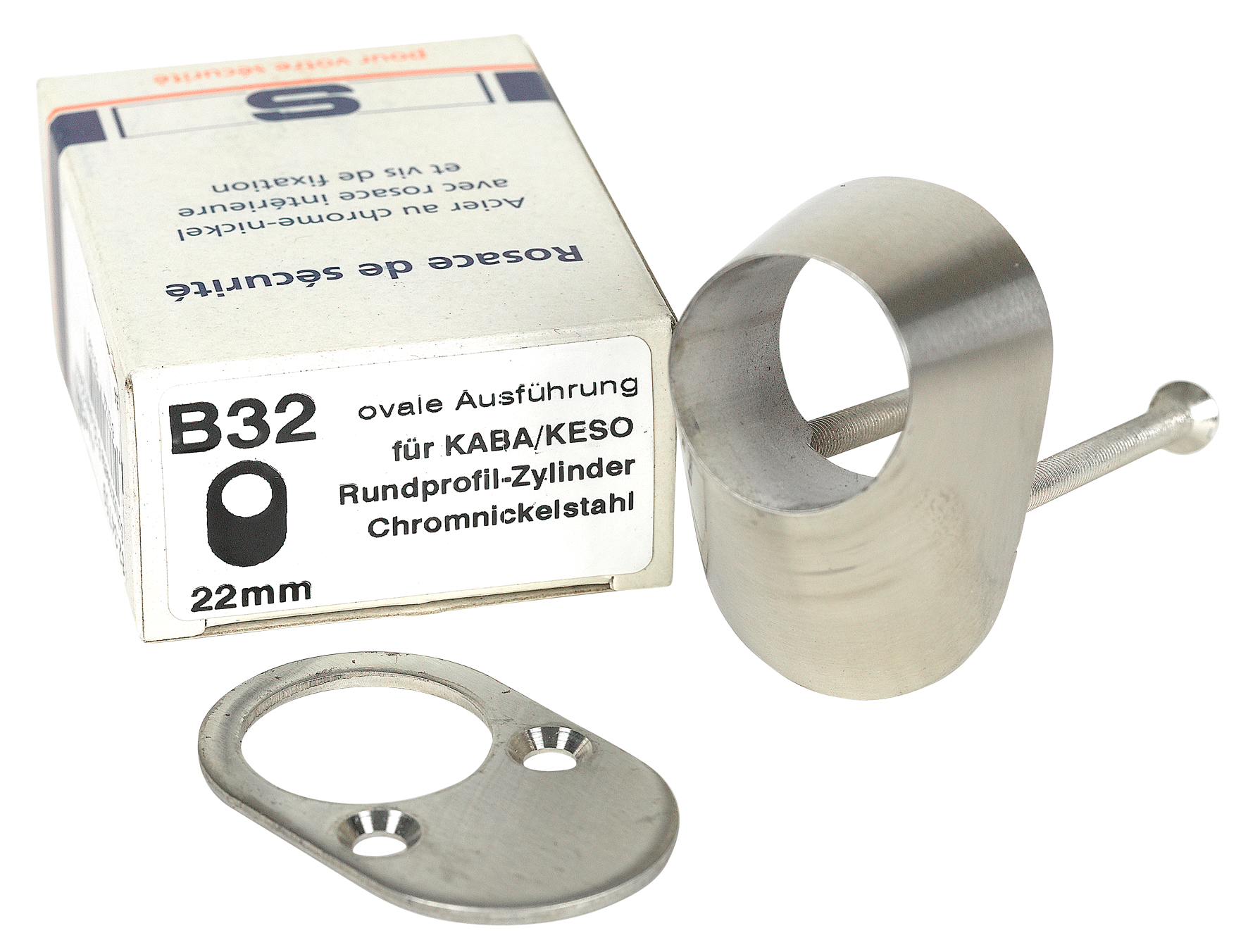 Schutzrosette B 32 oval 22 mm