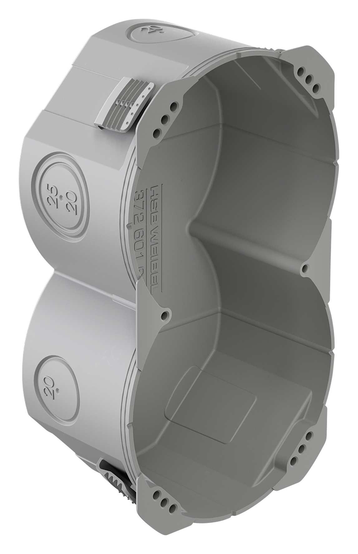 Hohlwanddose D83 Gr.2x1 126x65