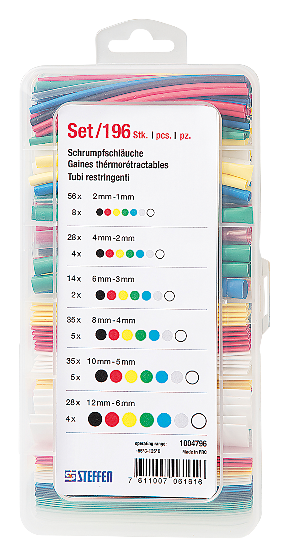 Schrumpfschlauchset 196tlg.