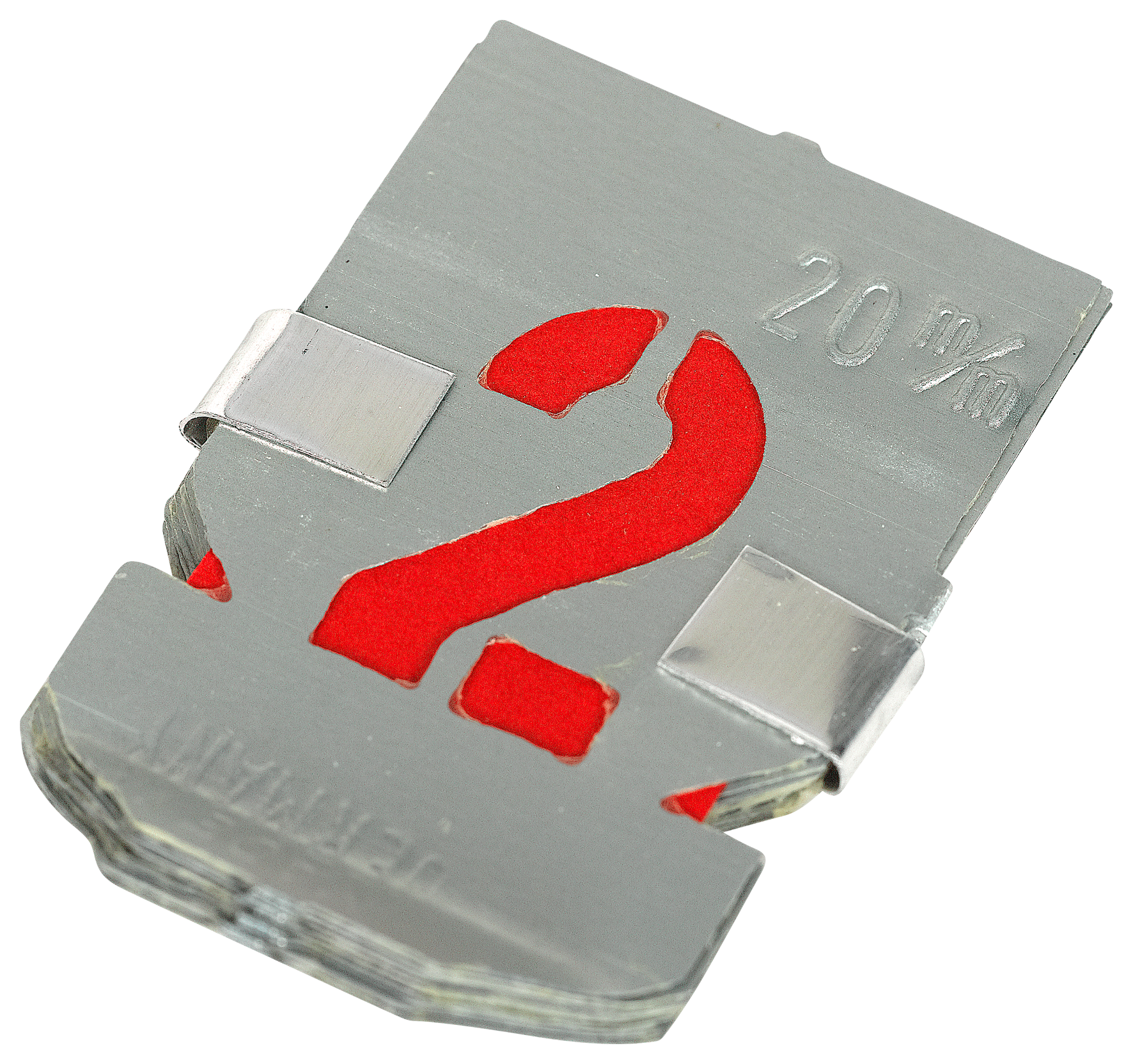 Zinkschablone Zahlen 20 mm