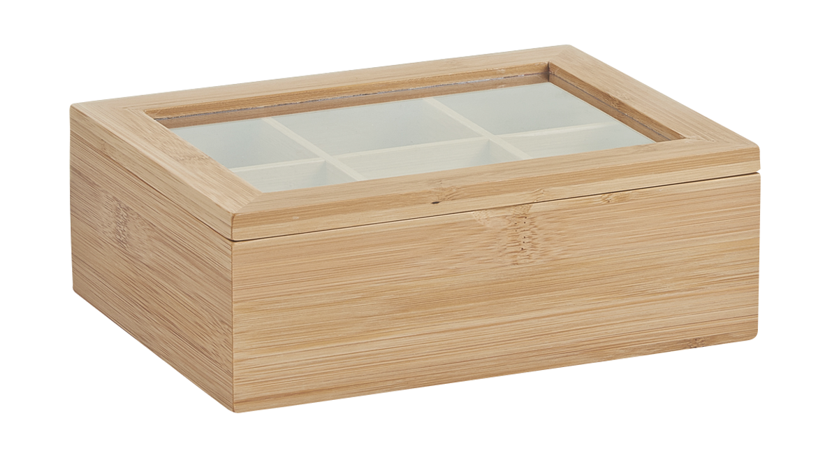 Teebeutelbox Bamboo 21x16cm