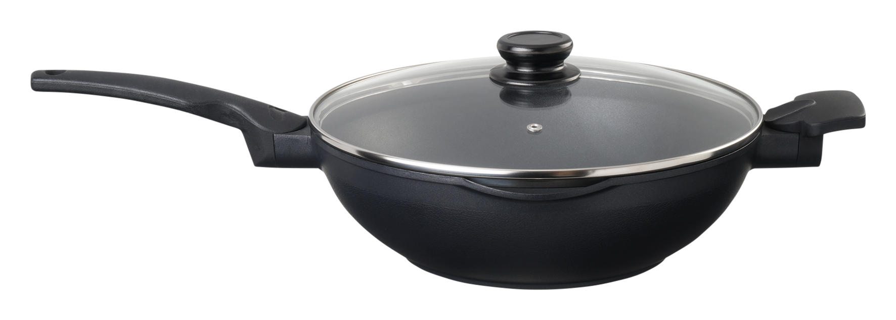 Wok Aluguss m.Glasdeckel ø30cm