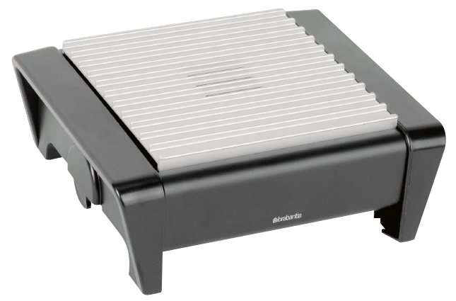 Plattenwärmer black 1-flg.