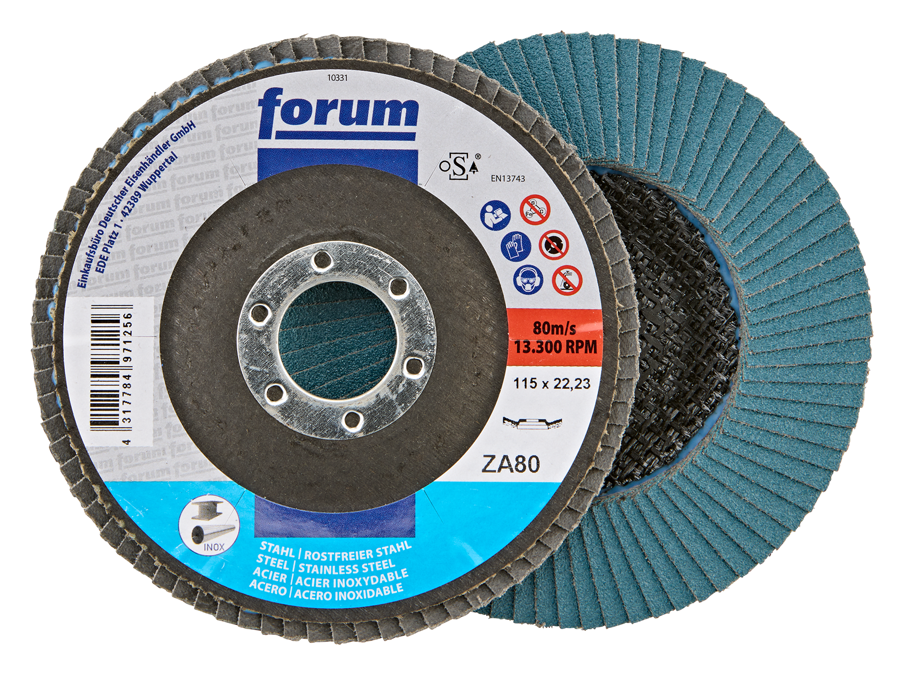 Fächers. 115mm gewölbt ZK80