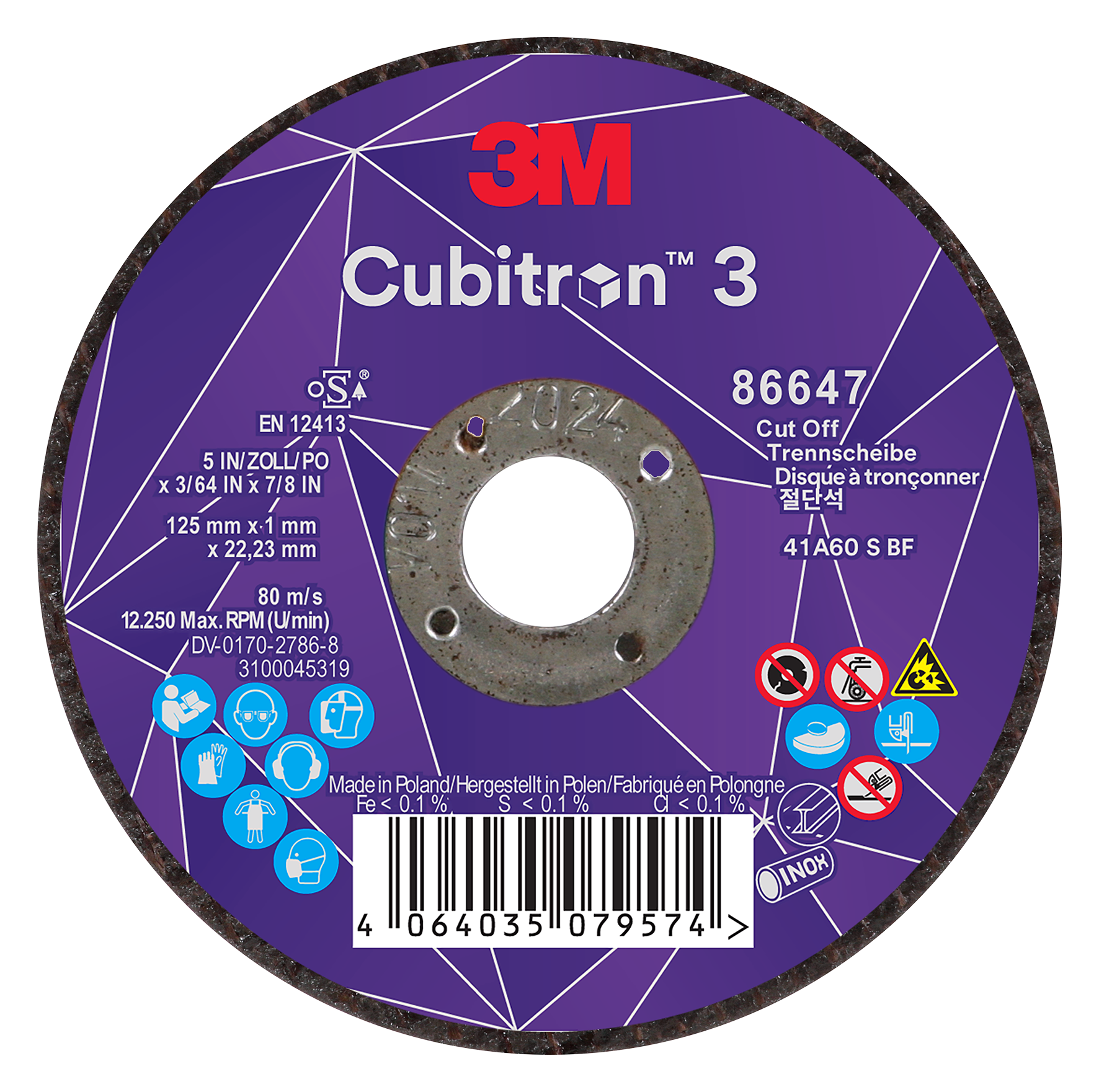 Trennscheibe Inox 125x1 mm ge.