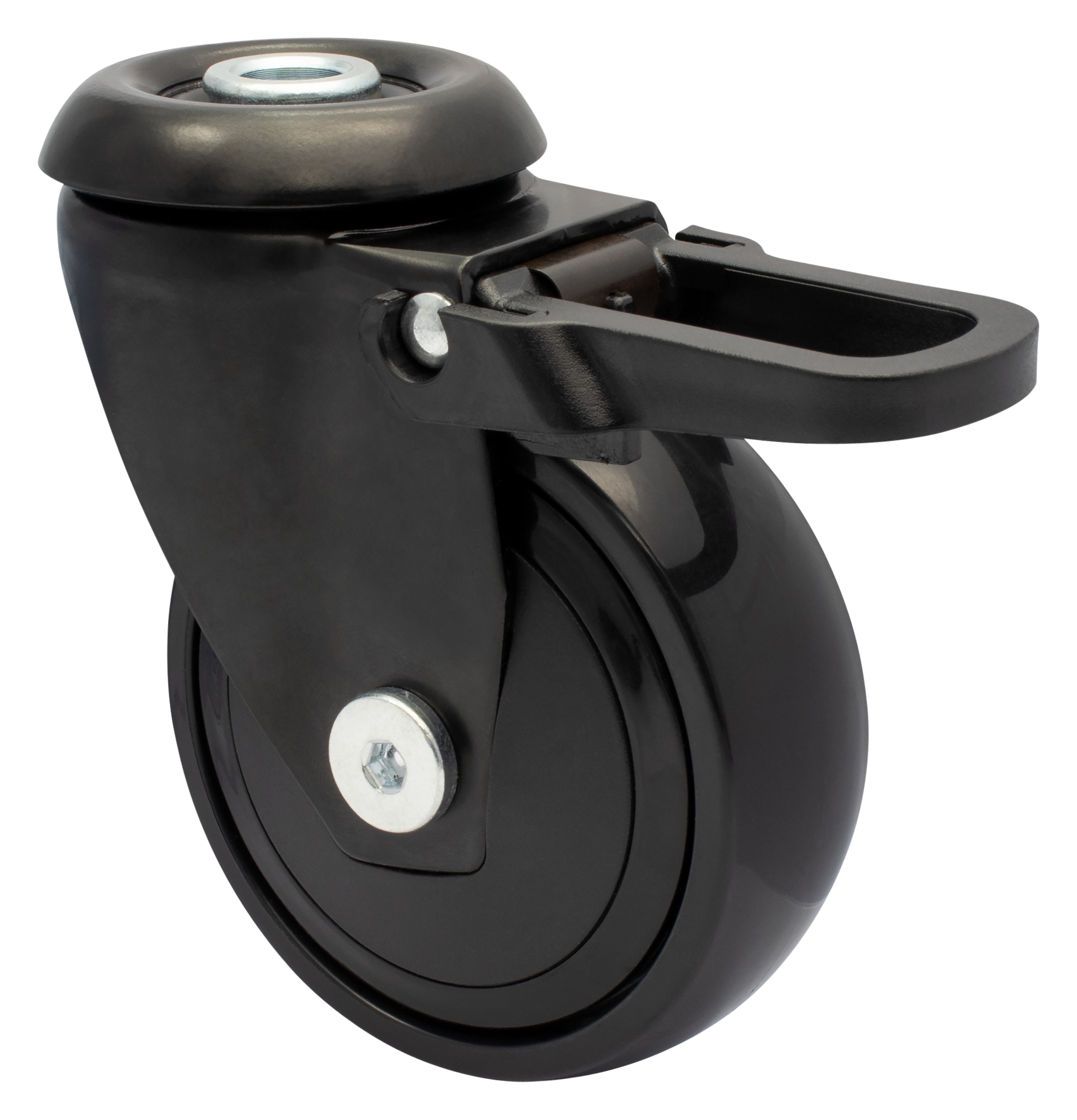 Möbel-Lenkr. ø75mm Rück. Fest.