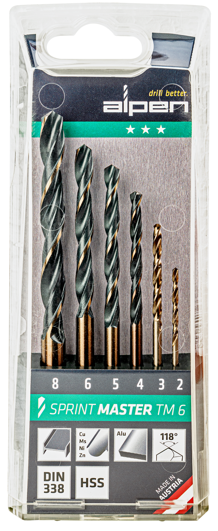 Spiralbohrersatz Master 6tlg.