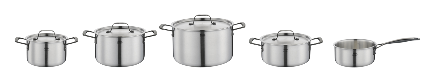 Topf-Set Gourmet sw 5tlg.