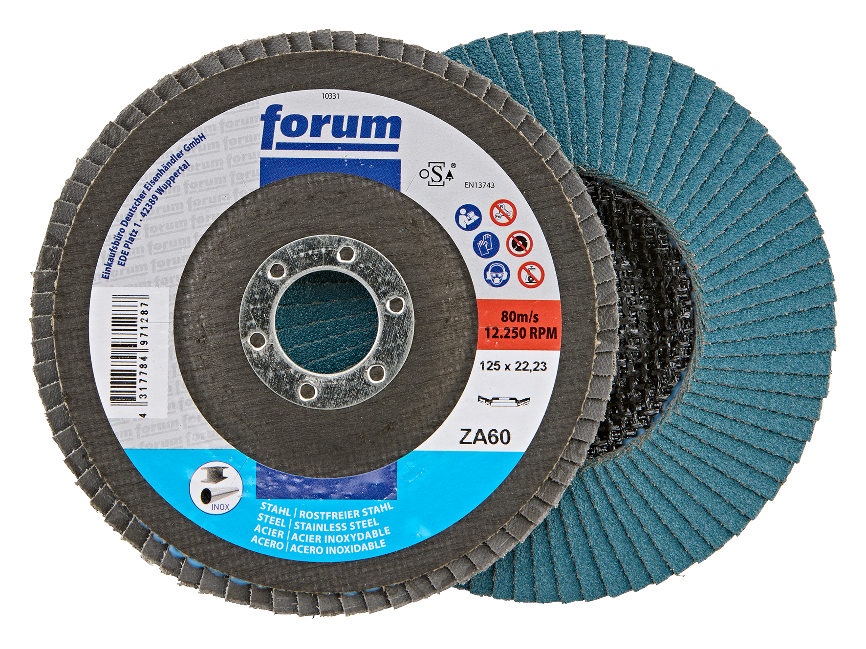 Fächers. 125mm gewölbt ZK60