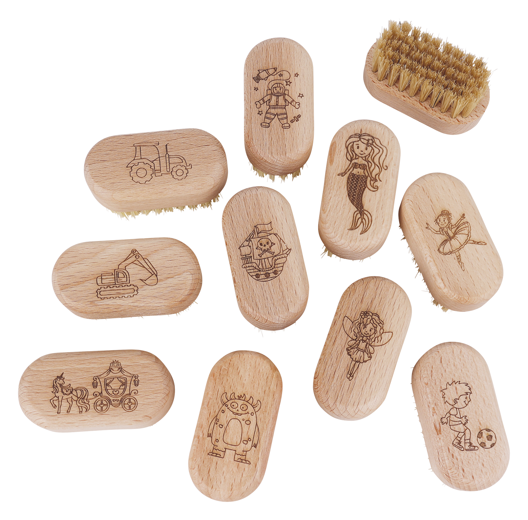 Kindernagelbürste m.Motiv 20St