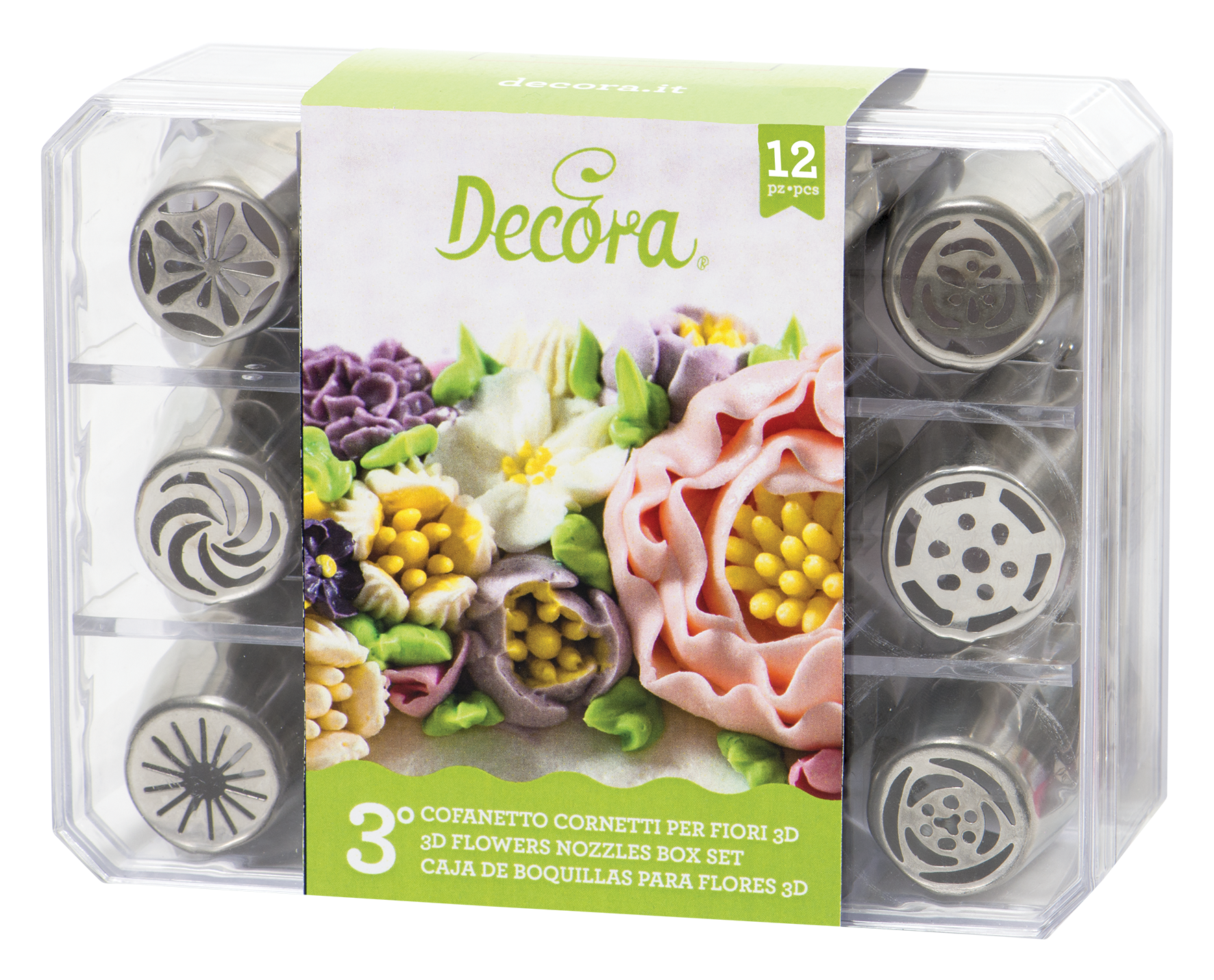 Spritztüllen 3D 12St. B. grün