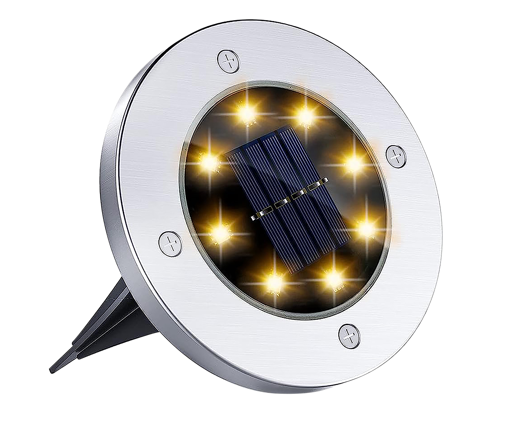 LED-Solarbodenleuchte 4St