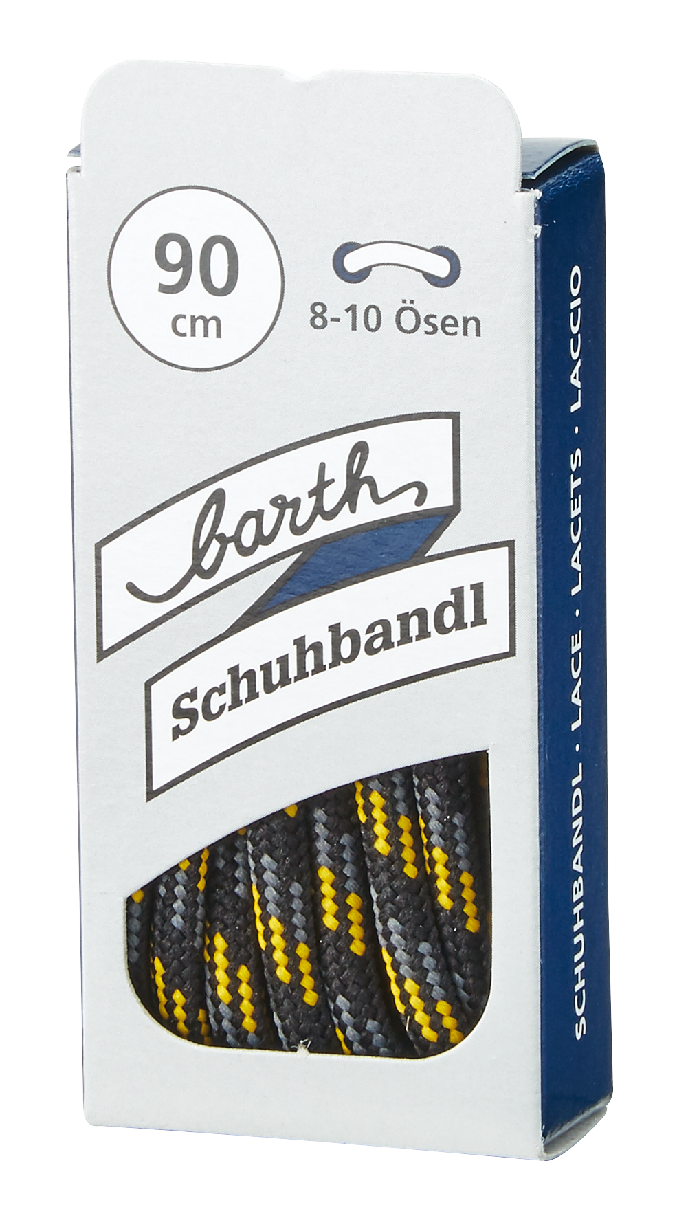 Schnürsenkel dick sw/gr/ge 90