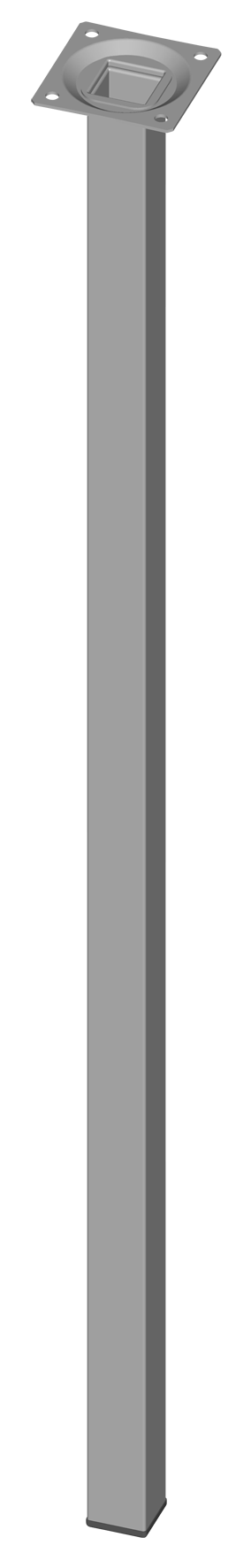 Möbelfuss 25x25 weissalu 70 cm