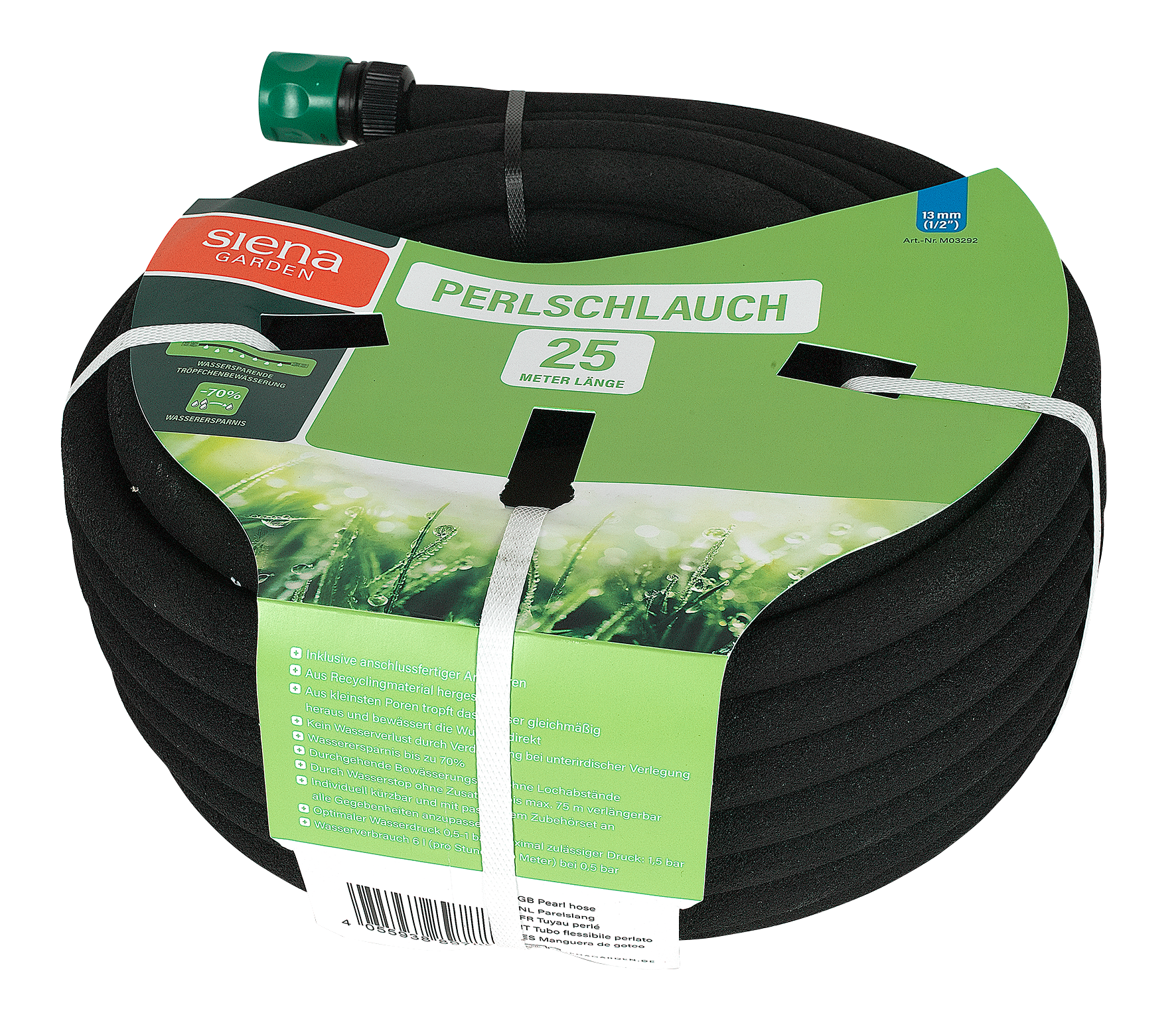 Perlschlauch 25 m schwarz