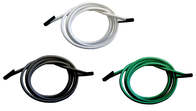 Gummischnur m.Stift schwarz