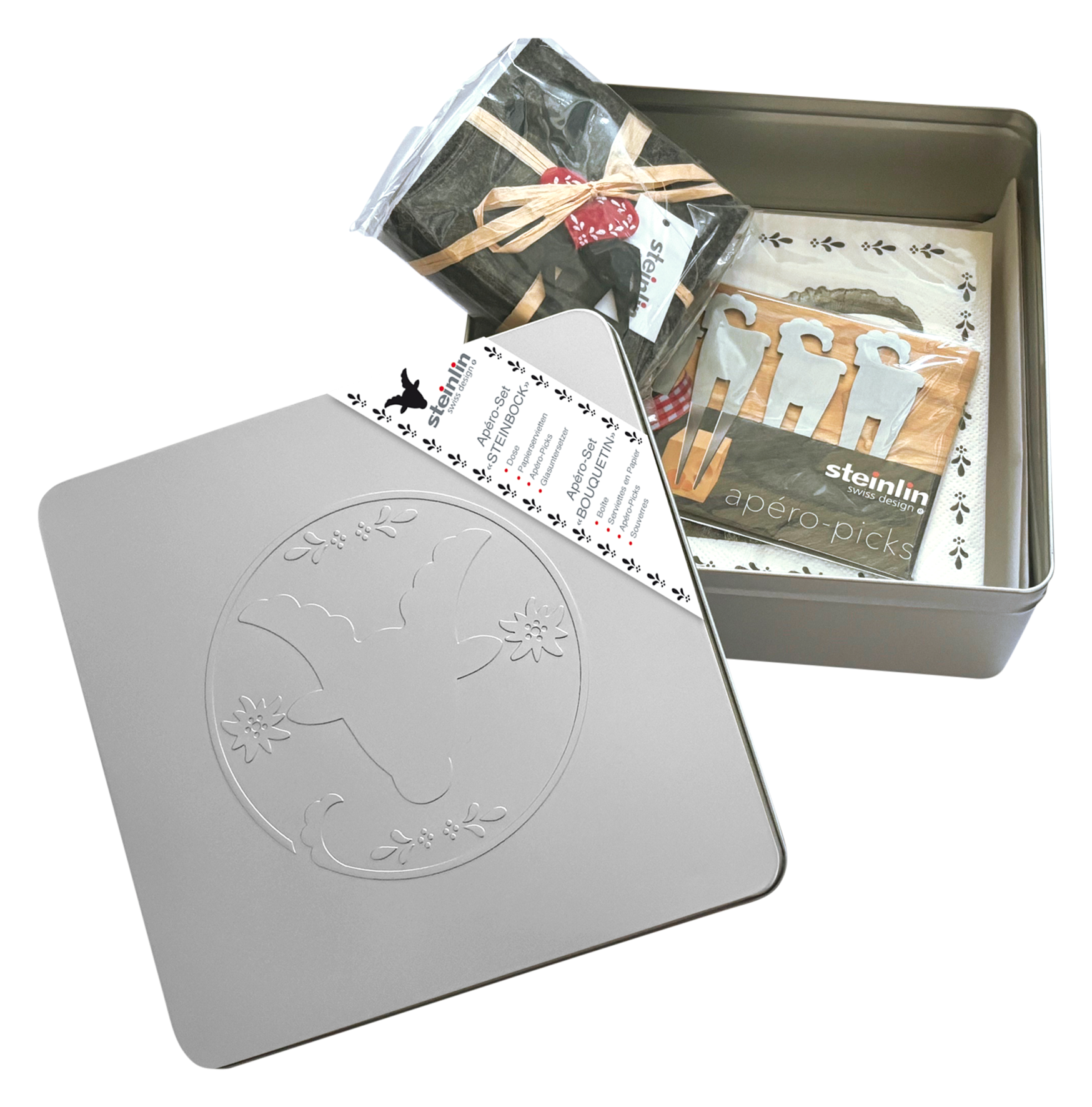 Weissblechdose Apèro Steinbock