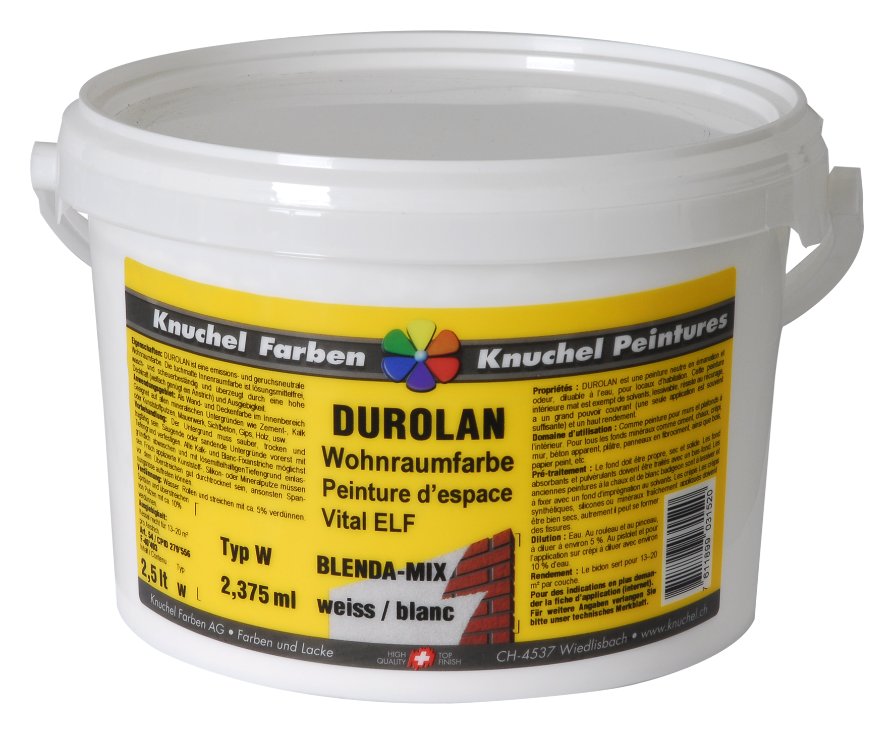 Durolan-Mix 2.5 l weiss