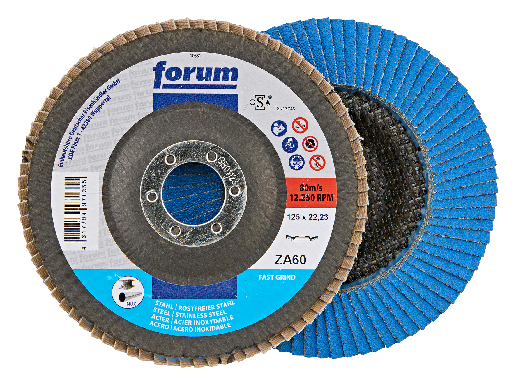 Fächers. 125mm gewölbt ZK60