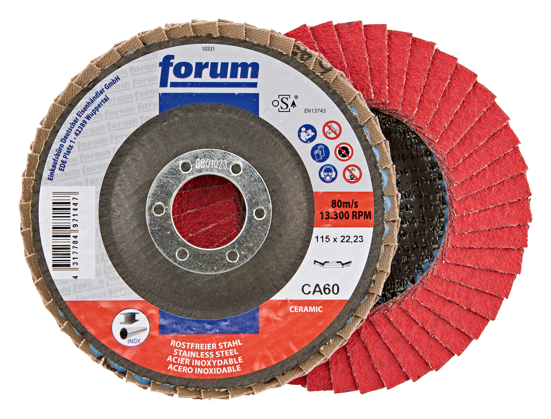 Fächers. 115mm gewölbt CA 60