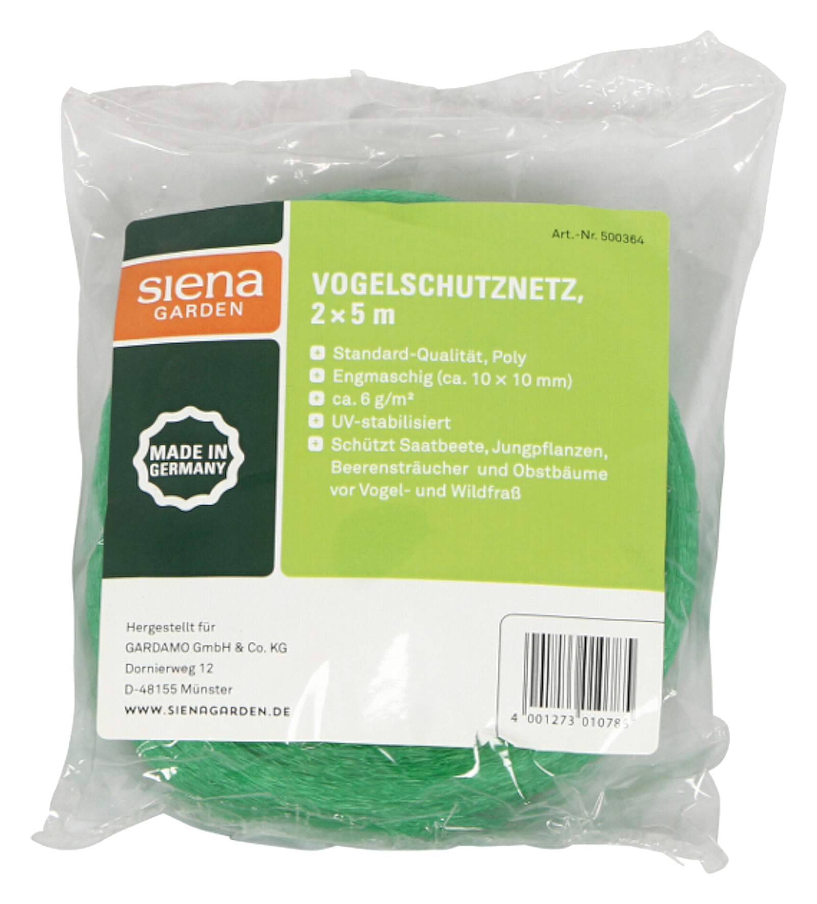 Vogelschutznetz Standard 5x2 m