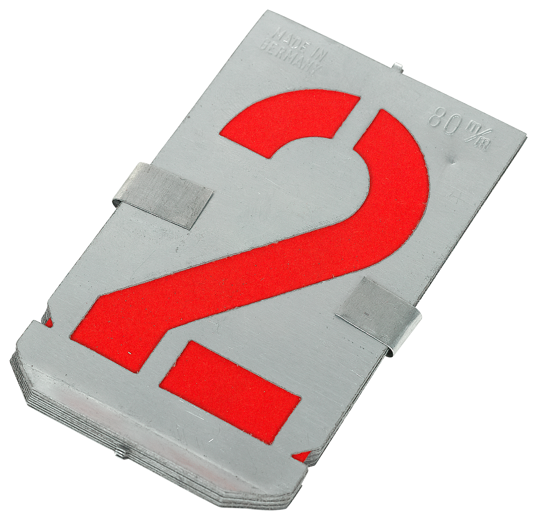 Zinkschablone Zahlen 80 mm