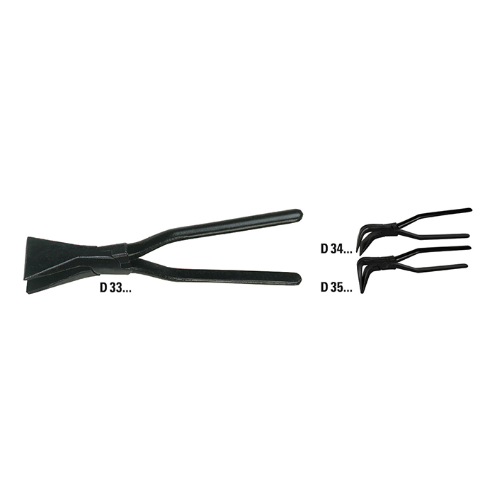 Falzzange 45° gebogen D34-60