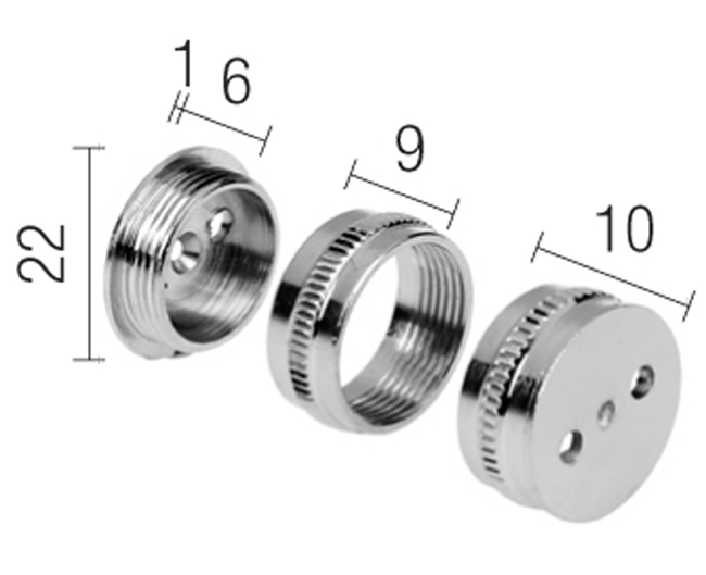Schrankrohrendlager ø 18mm