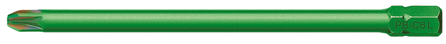 Pozidriv-Bit PB C6L.192/3-80