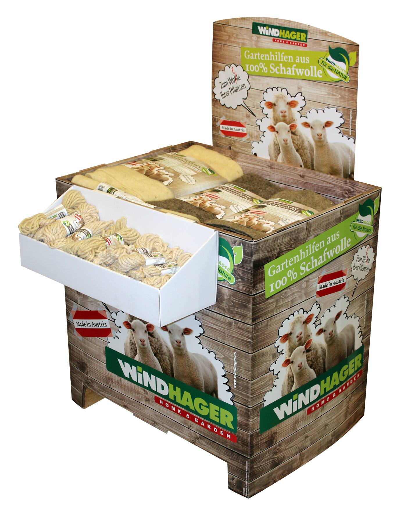 Schafwolle Display 70Stk.