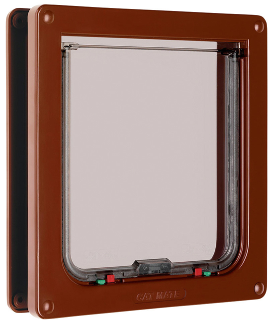 Katzentüre 4WegeVerschl. braun